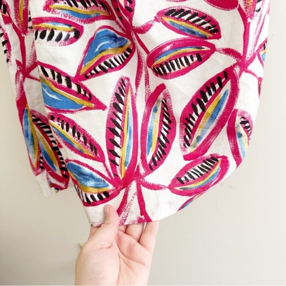 J. CREW One Shoulder Linen Blend Floral Print Dress - Picture 13 of 16